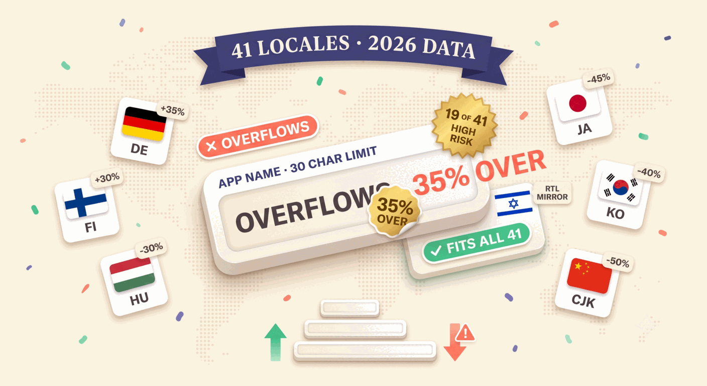 App Store Character Limits: 19 of 41 Locales Overflow