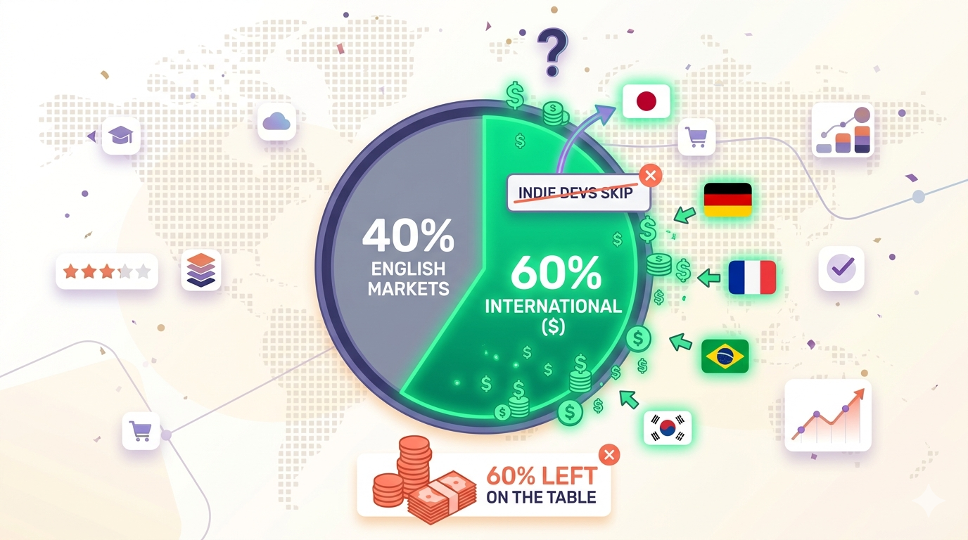ASO Localization: The 60% of App Revenue Most Indie Devs Leave on the Table