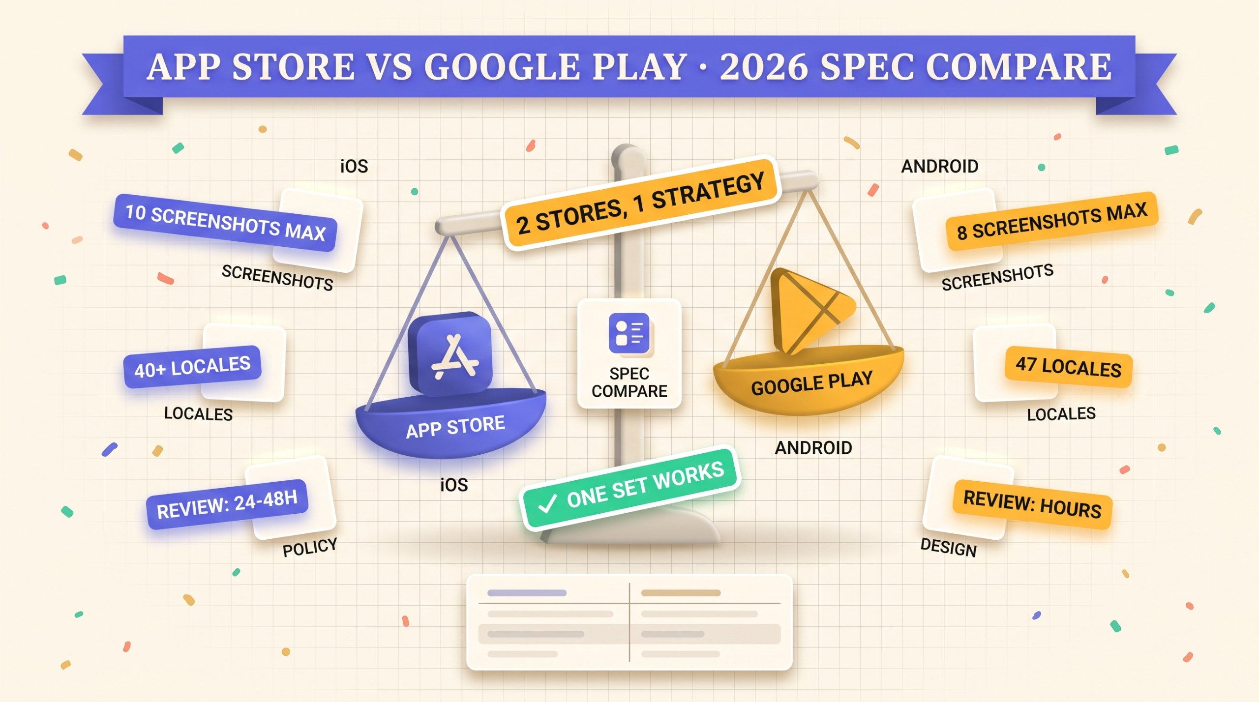 Google Play vs App Store: Screenshot Requirements Compared