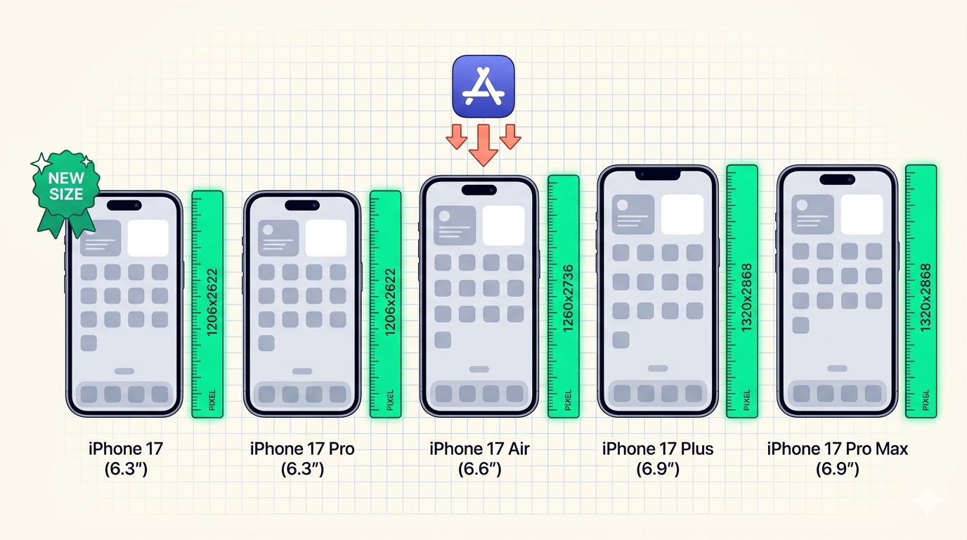 App Store Screenshot Sizes for All iPhone 17 Models in 2026
