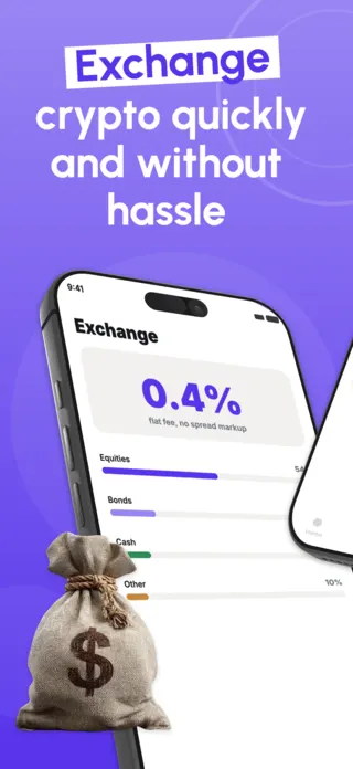 Crypto Exchange App Screenshot, page 1 of 5