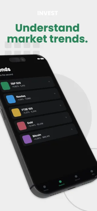 Investment App Screenshot Template, page 2 of 5