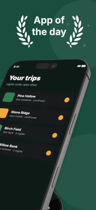 Camping App Screenshot, page 4 of 5