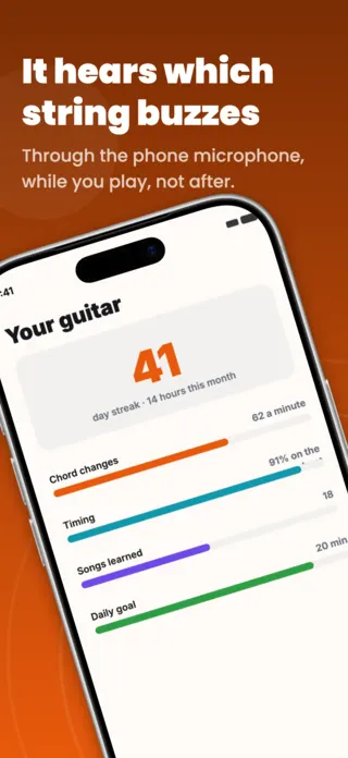 Music Practice App Screenshot Template, page 2 of 5