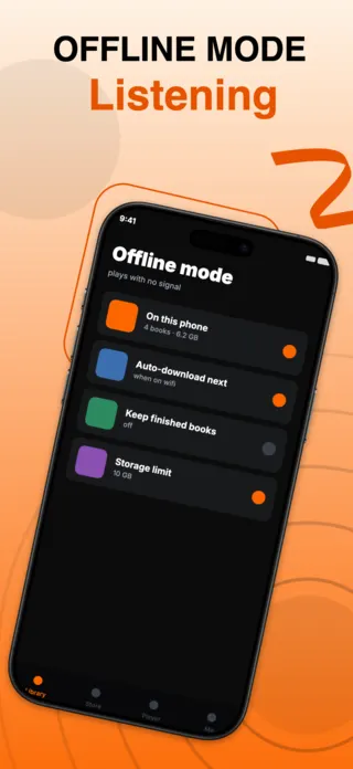 Audiobook App Screenshot Template, page 5 of 5