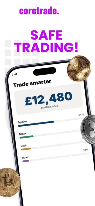 Trading App Screenshot, page 1 of 5