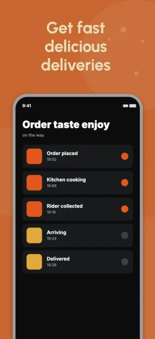 Food Delivery App Screenshot, page 3 of 5