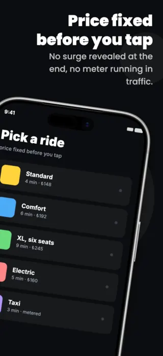 Ride Hailing Taxi App Screenshot Template, page 2 of 5