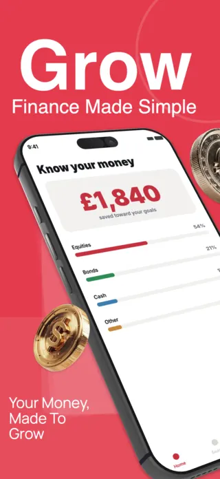 Finance App Screenshot Template, page 1 of 5
