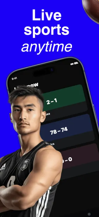 Sports Streaming App Screenshot, page 1 of 5