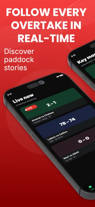 Motorsport App Screenshot, page 1 of 5