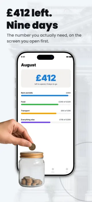 Budget and Expense Tracker App Screenshot Template, page 1 of 5