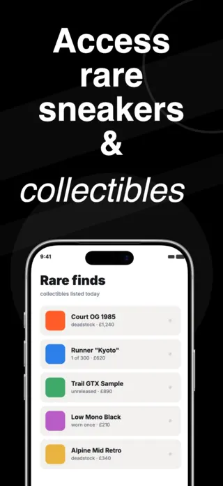 Sneaker Marketplace App Screenshot, page 1 of 5