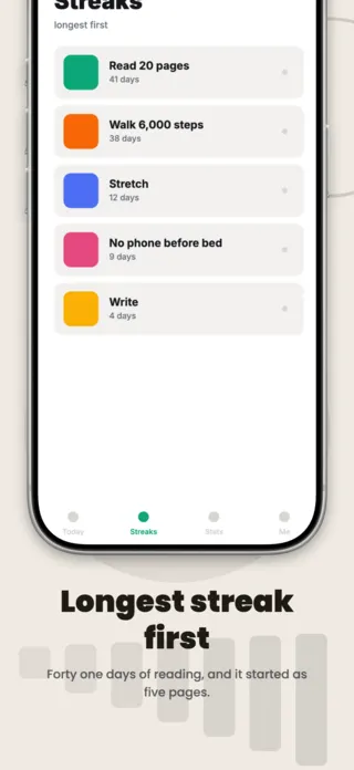 Habit Tracker App Screenshot Template, page 5 of 5