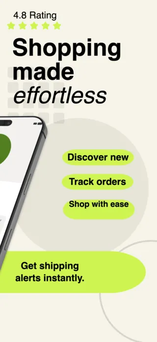 Shopping Order Tracking App Screenshot, page 3 of 5