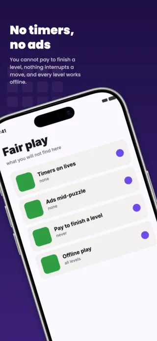 Puzzle Game App Screenshot Template, page 5 of 5