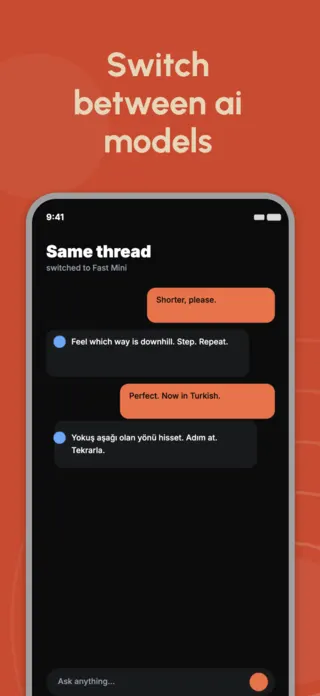 AI Chat App Screenshot, page 5 of 5