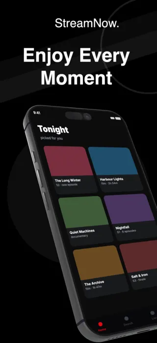 Streaming App Screenshot, page 1 of 5