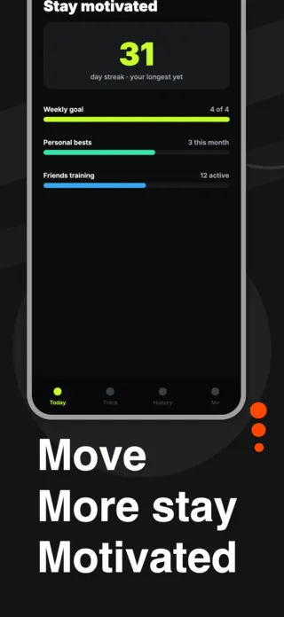 Fitness Tracking App Screenshot, page 5 of 5