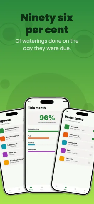 Plant Care App Screenshot Template, page 4 of 5