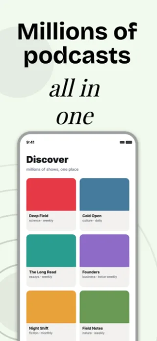 Podcast Player App Screenshot, page 2 of 5