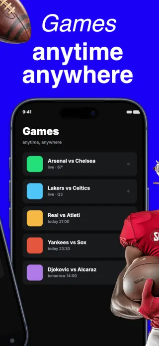 Sports Streaming App Screenshot, page 2 of 5
