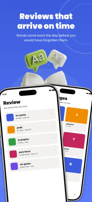 Language Learning App Screenshot Template, page 3 of 5