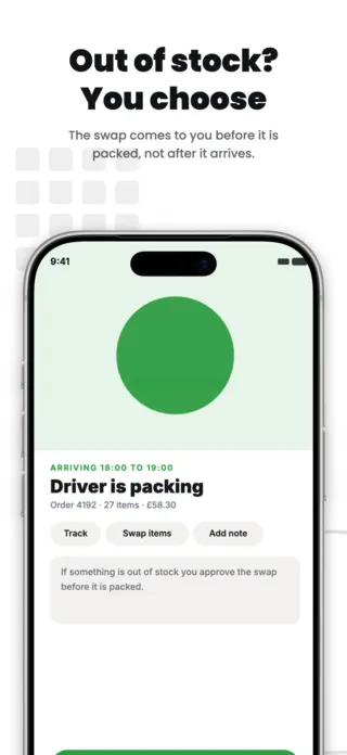 Grocery Delivery App Screenshot Template, page 3 of 5