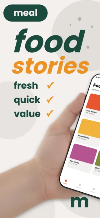 Food Delivery App Screenshot, page 1 of 5