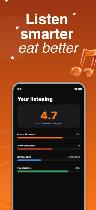 Podcast App Screenshot Template, page 3 of 5