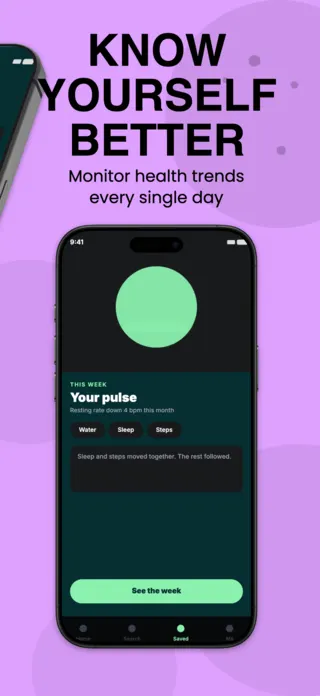 Health Insights App Screenshot, page 3 of 5