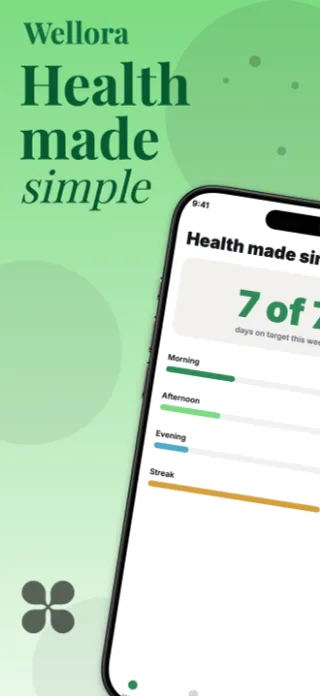 Health & Wellness App Screenshot, page 1 of 5