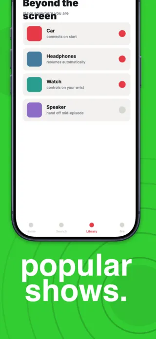 Podcast App Screenshot, page 5 of 5