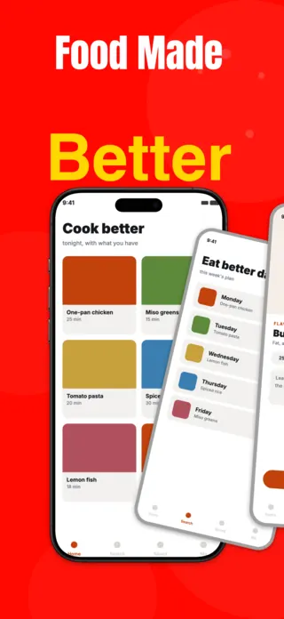 Recipe App Screenshot, page 1 of 5