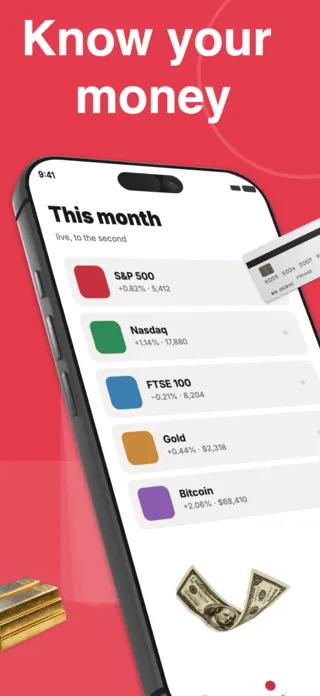 Finance App Screenshot Template, page 3 of 5