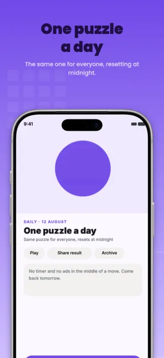 Puzzle Game App Screenshot Template, page 3 of 5