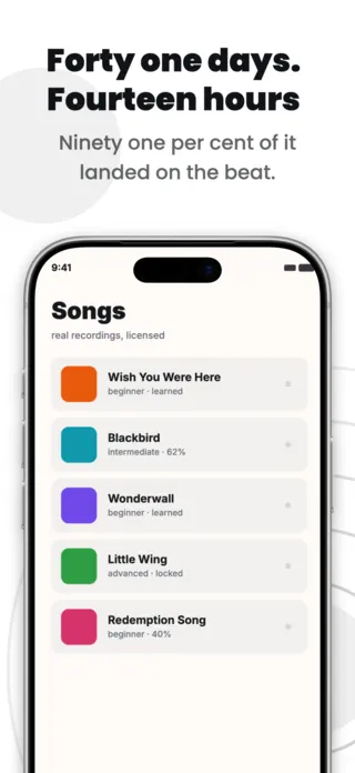 Music Practice App Screenshot Template, page 3 of 5