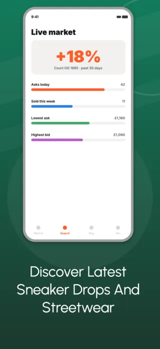Sneaker Marketplace App Screenshot, page 2 of 5