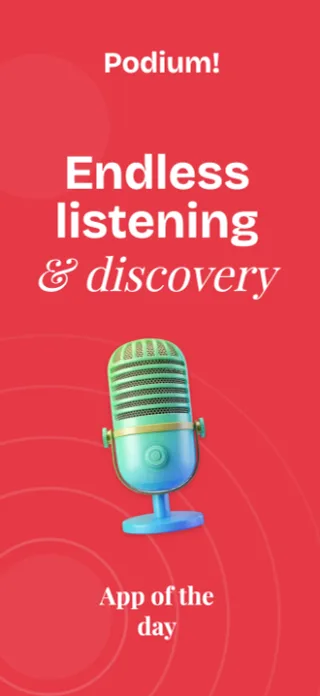 Podcast Player App Screenshot, page 1 of 5