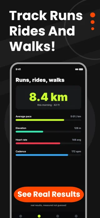 Fitness Tracking App Screenshot, page 2 of 5