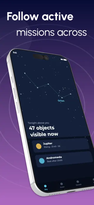 Space Missions App Screenshot, page 1 of 5