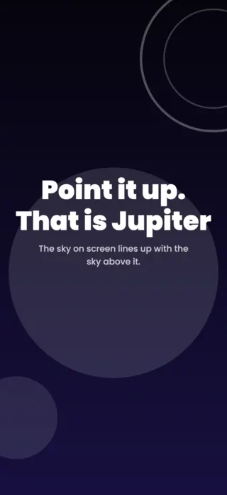 Stargazing App Screenshot Template, page 1 of 5