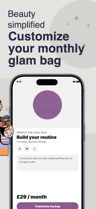 Beauty Subscription App Screenshot, page 3 of 5