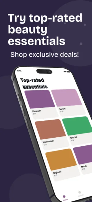 Beauty Subscription App Screenshot, page 1 of 5