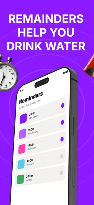 Hydration Tracker App Screenshot, page 3 of 5