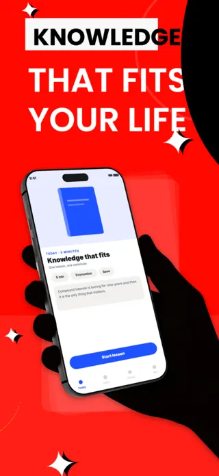 Microlearning App Screenshot, page 1 of 5