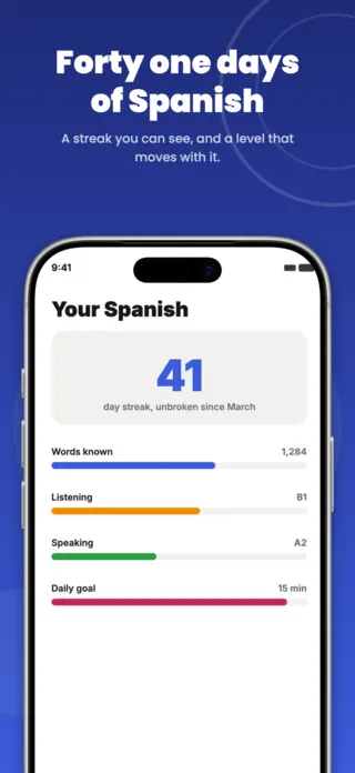Language Learning App Screenshot Template, page 1 of 5