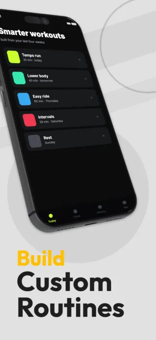 Fitness App Screenshot, page 2 of 5