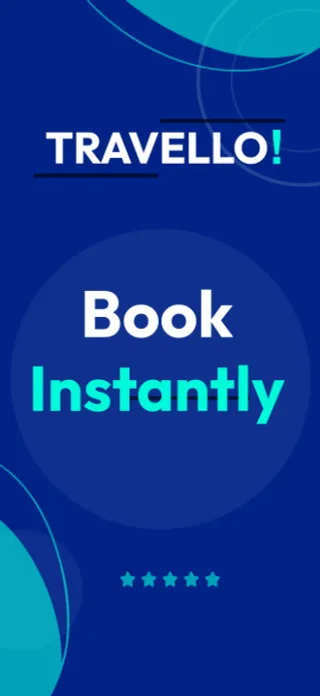 Travel Booking App Screenshot, page 1 of 5