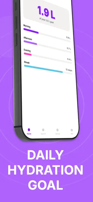 Hydration Tracker App Screenshot, page 2 of 5